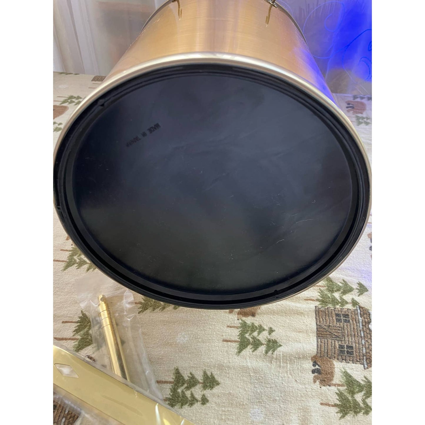 Mid-Century Modern Gold and Lucite Ice Bucket