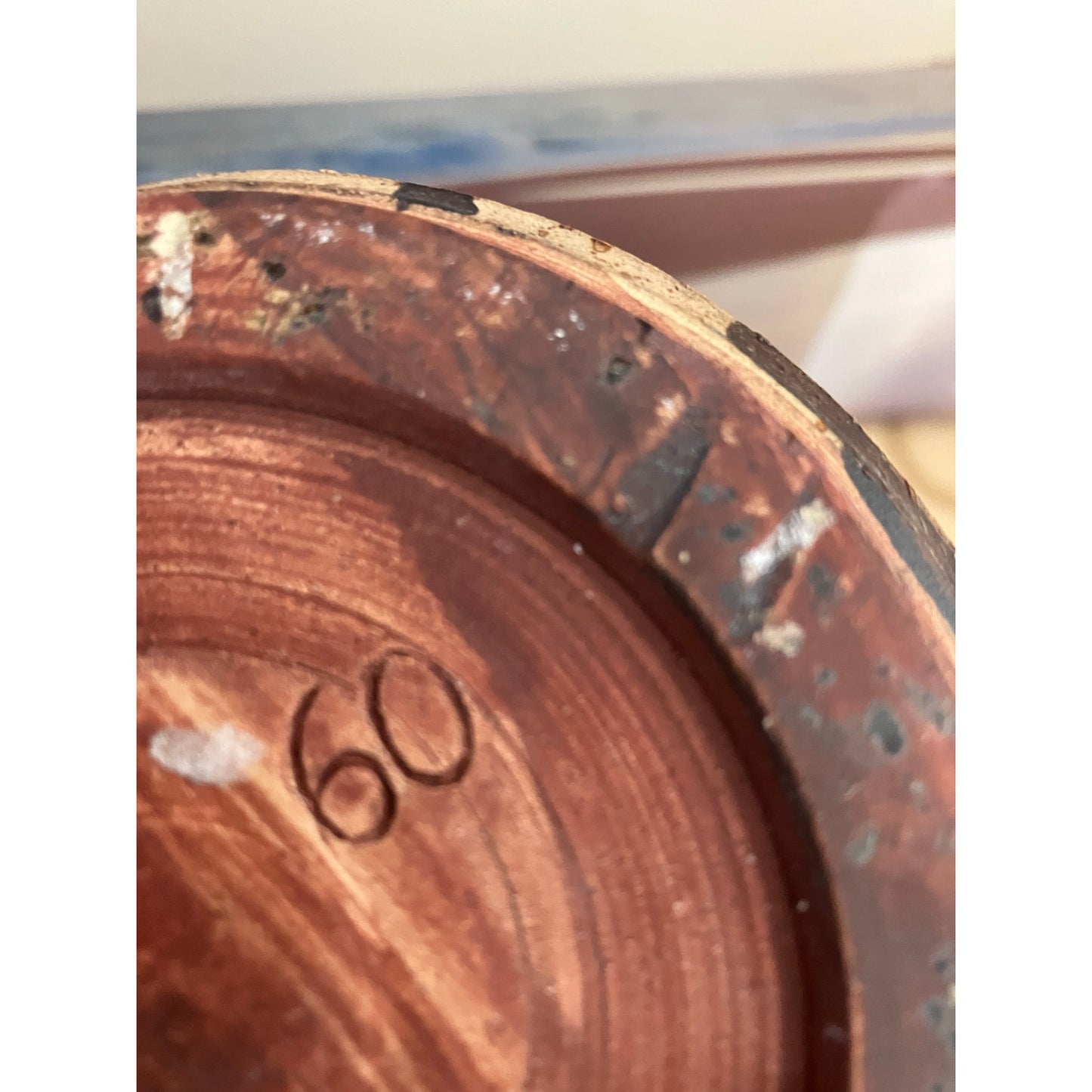 Shiwan pottery vase adorned with deep red cherry and green vines