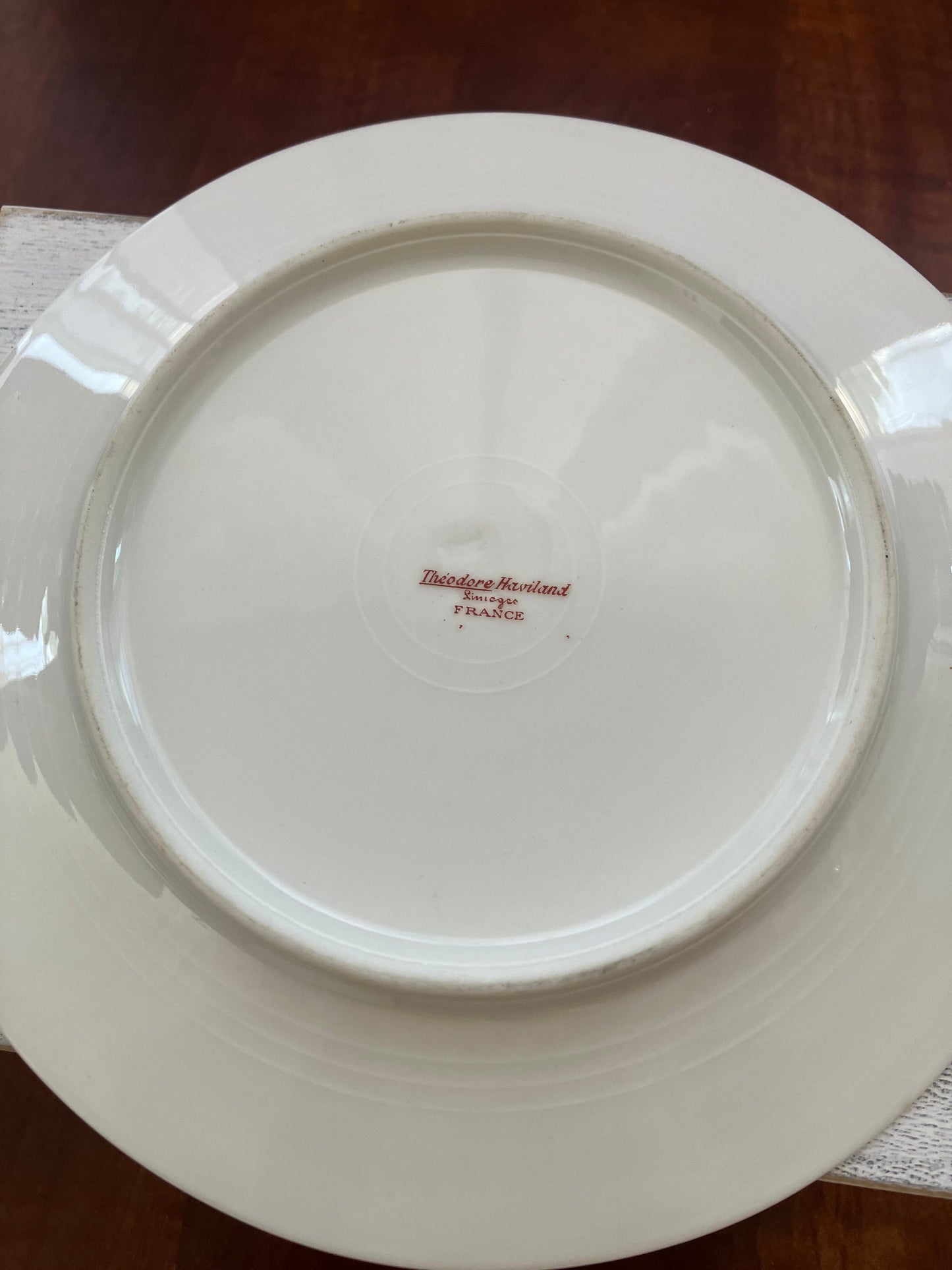 Rare Pattern Theodore Haviland Limoges 3 Piece Bone China Set, Schleiger 152A Pattern, Circa 1916