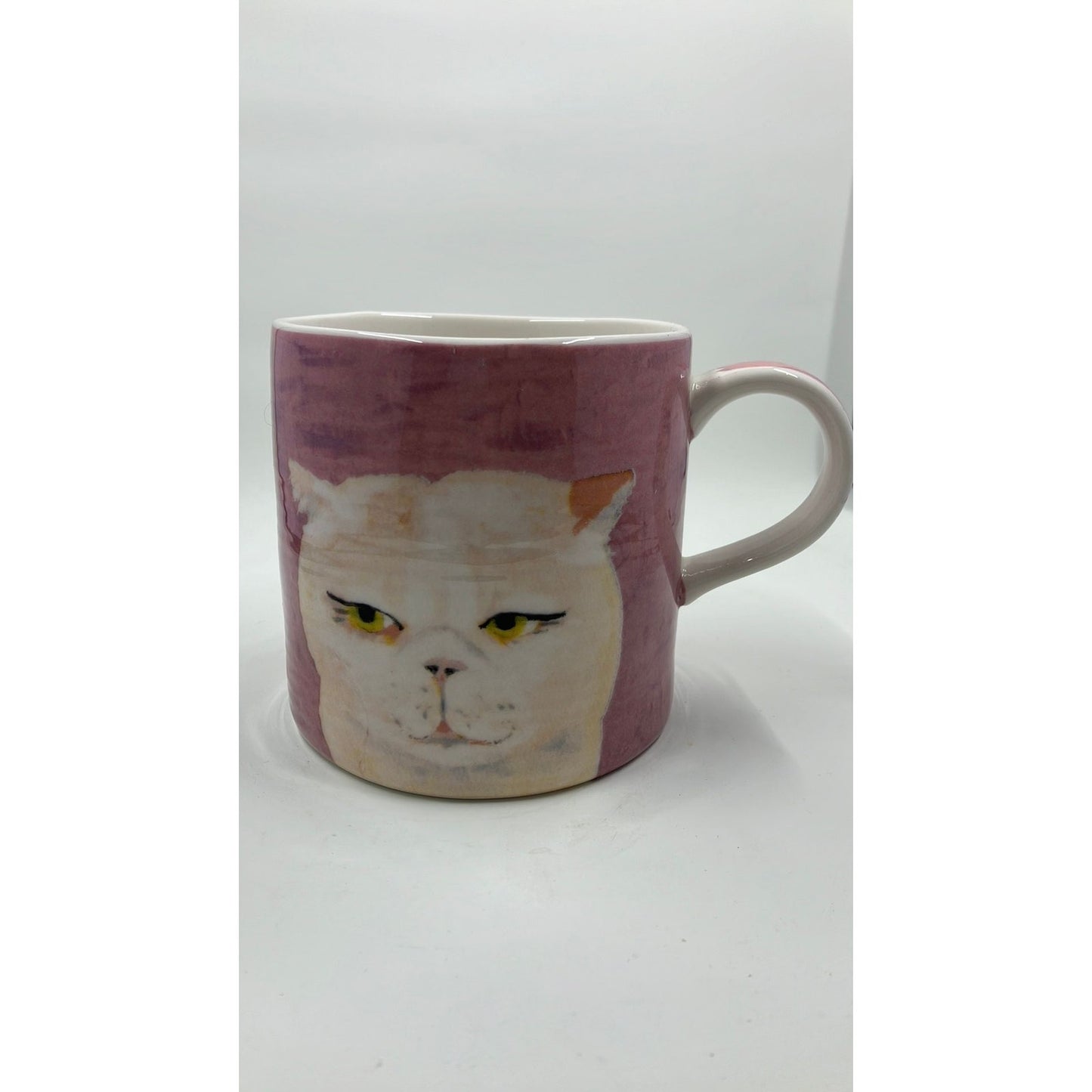 NEW Anthropologie Carole Akins Furry Friends Cat Mug Cup