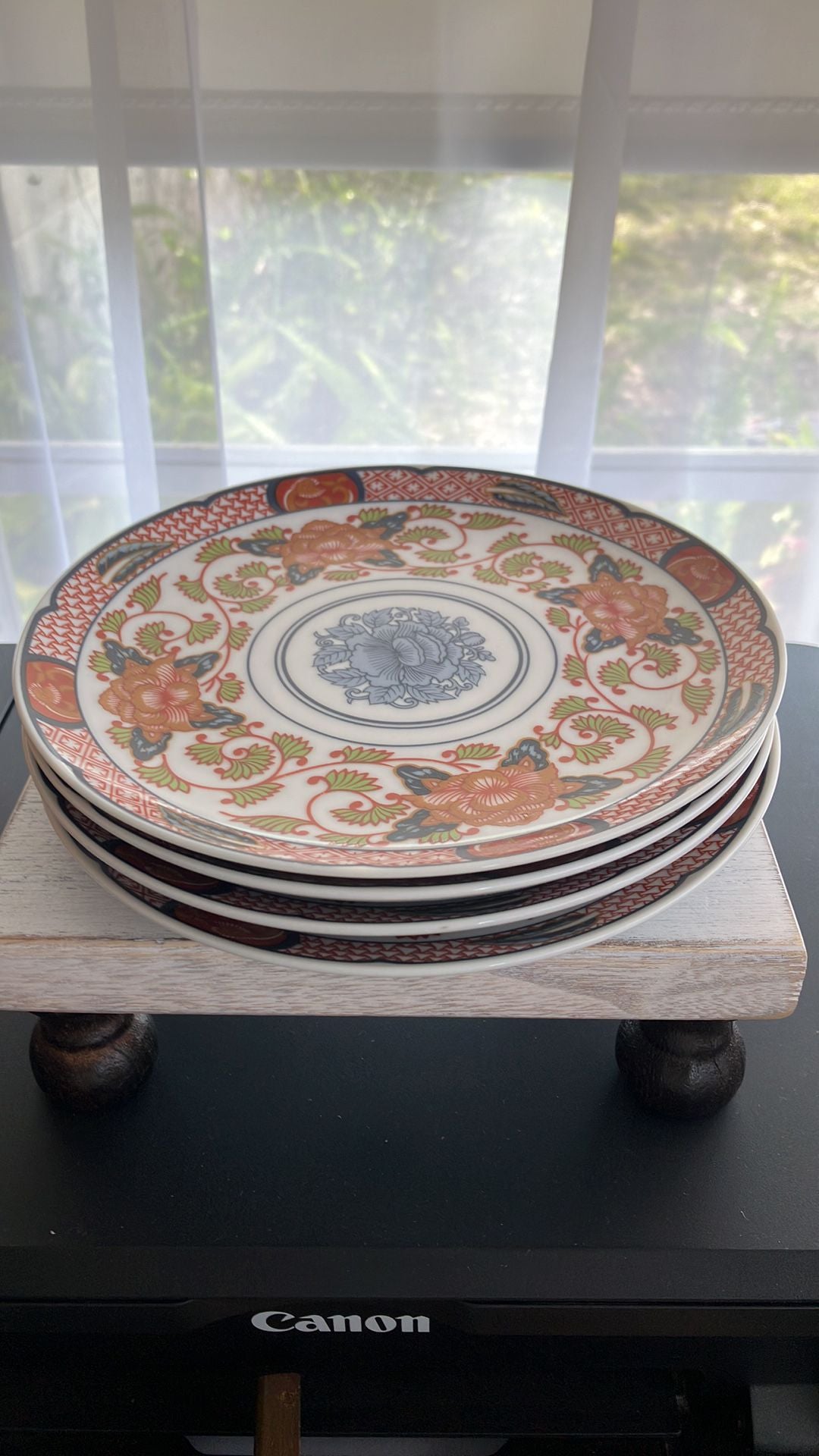 Georges Briard Authentic Reproduction of His 19th Century Japanese Porcelain Circa 1825 Peony