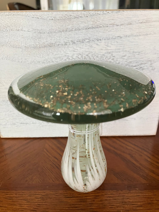 Hand Blown Glass Mushroom