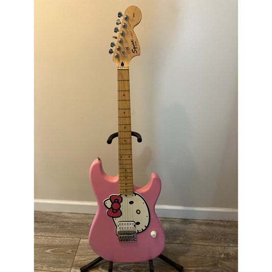 2005 Squire Fender Hello Kitty Sanrio Licensed Stratocaster Electric Guitar, New Old Stock