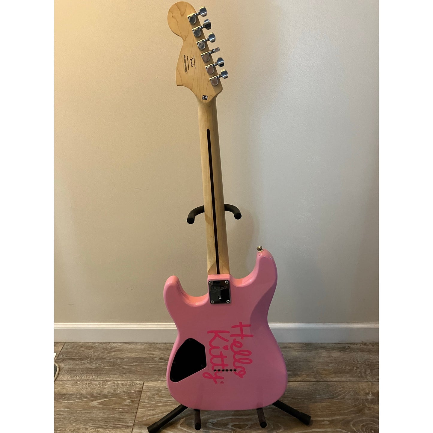 2005 Squire Fender Hello Kitty Sanrio Licensed Stratocaster Electric Guitar, New Old Stock