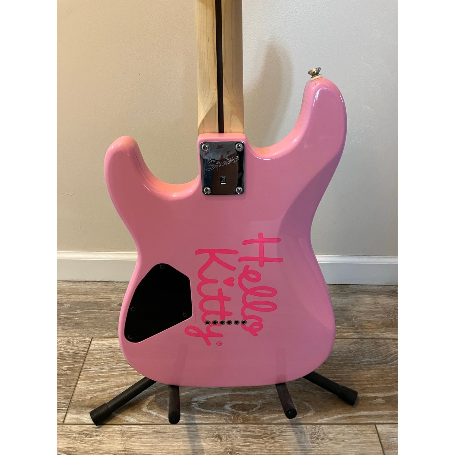 2005 Squire Fender Hello Kitty Sanrio Licensed Stratocaster Electric Guitar, New Old Stock