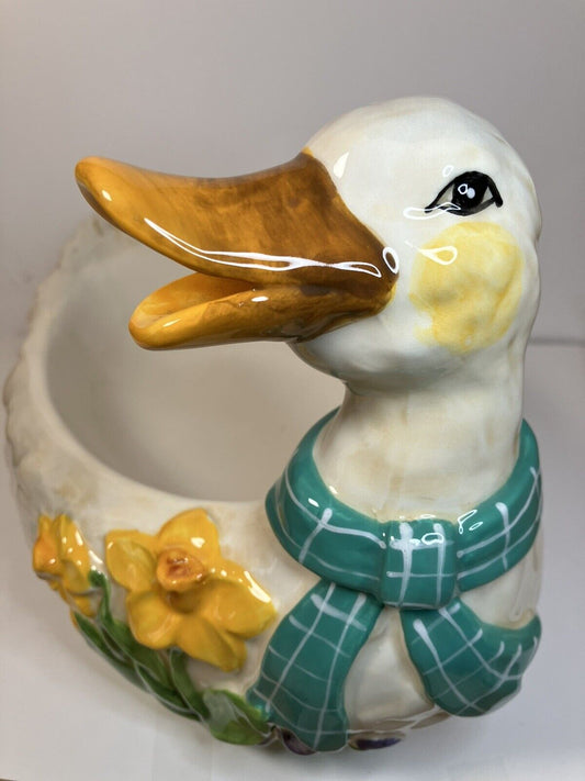 Blue Sky Clayworks HEATHER GOLDMINC Duck Figural Bowl  2022